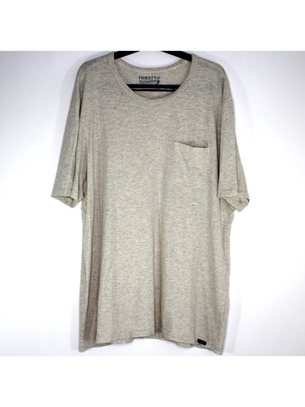 Faherty Mens XL Sunwashed Regenerative Pocket Tee T-Shirt Q1208